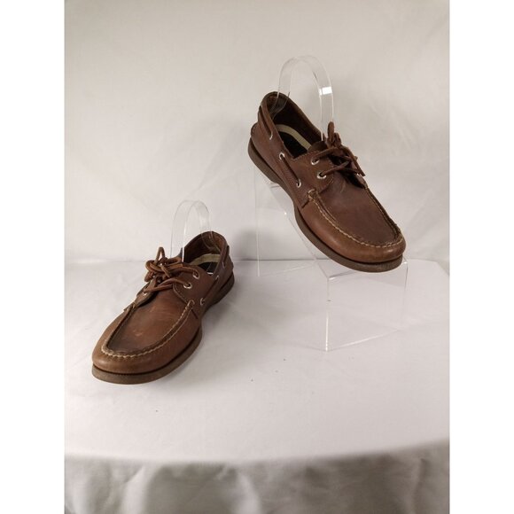 Sperry Men's Top-Sider Brown Boat Shoes Size 9.5M - Picture 2 of 10
